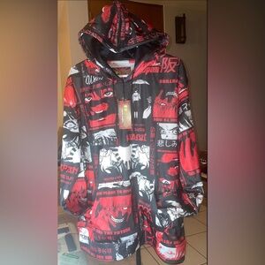 NWT Fresh Prints Of Tokyo By Drill Clothing Co. Anime Japan Rising Hoodies